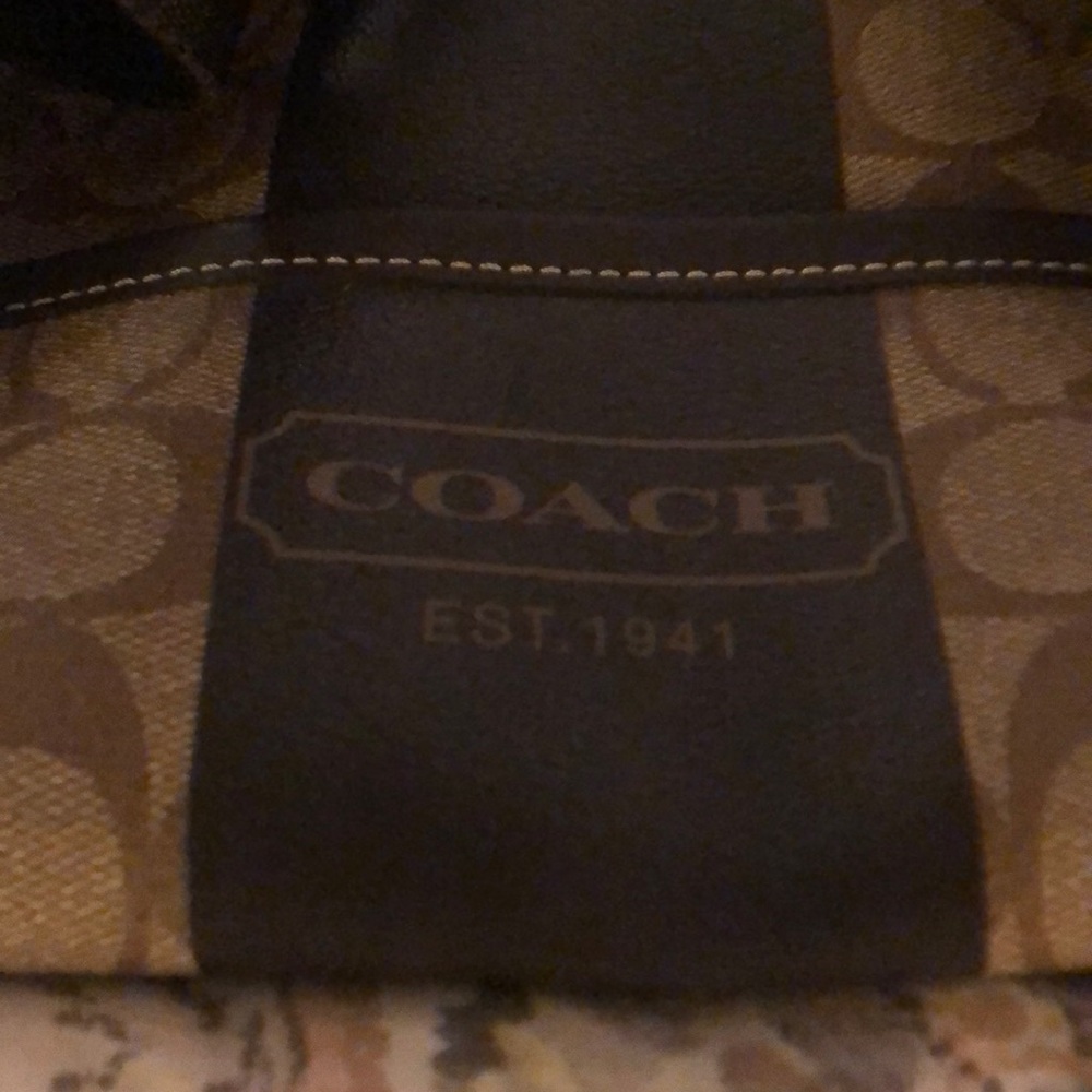 Coach Boston Heritage Signature Duffle Bag